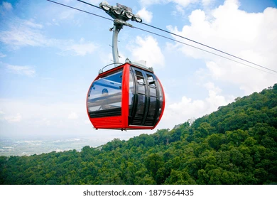 Agadir cable car with panoramic city and Atlantic Ocean views